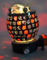 Black and Red Mosaic Tile Nightlight